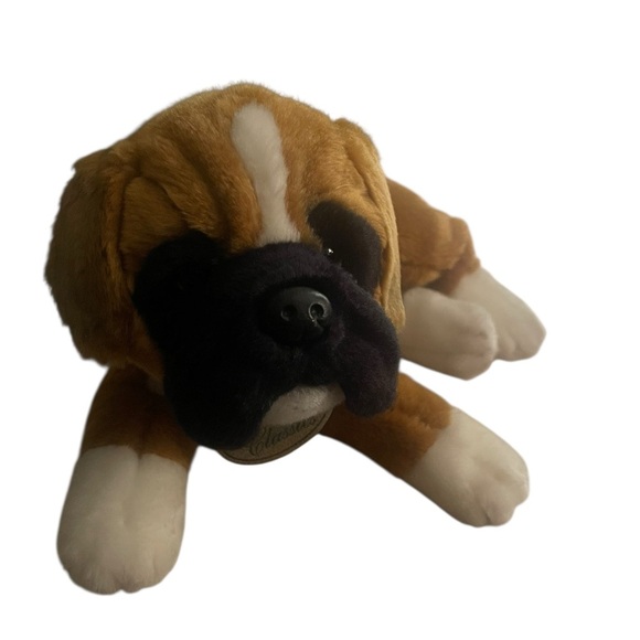 Yomiko Classics 16” Brown Boxer Puppy Plush – Russ Berrie - Picture 2 of 9